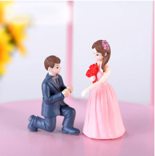 Cute Couple Doll Decoration Hardware Boy Girl Love Desktop Cake Decoration